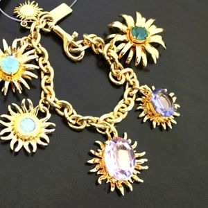 Coach Sunburst Charm Bracelet